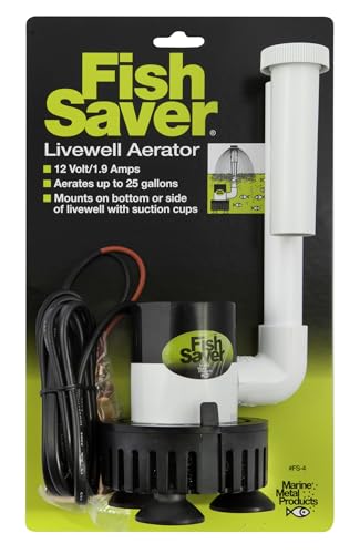 Marine Metal FS-4 Fish Saver Water Pump for Live Bait Well Aeration
