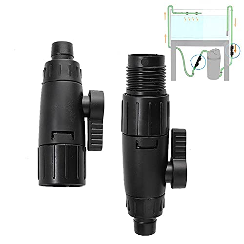 Aquarium Hose Valve, Fish Hose Pipe Quick Release Connector Adapter Aquarium Filter Connector(12mm/0.5inch)