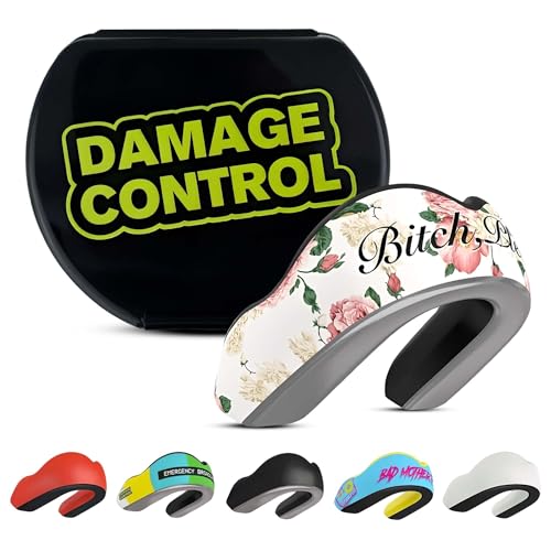 DAMAGE CONTROL Extreme Impact Sports Mouth Guard w/Case - color: B*tch Please, size: Adult