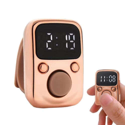 Counter Clicker Portable Hand Finger Counting Clicker - color: Gold