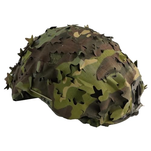 Tactical Helmet Cover Breathable Mesh Camo Camouflage Helmet Cover Great for Tactical Military Gear Combat Fast Helmet - color: DW