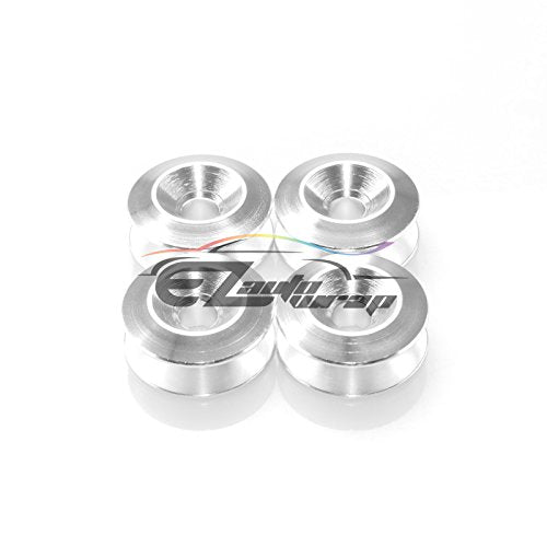 Silver Bumper Quick Release Fasteners for Car Bumpers Trunk Fender Hatch Lids Kit - color: SILVER
