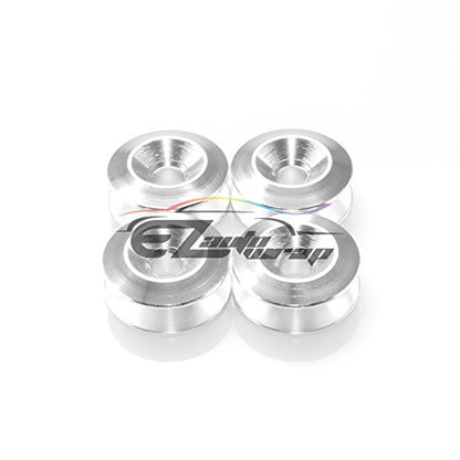 Silver Bumper Quick Release Fasteners for Car Bumpers Trunk Fender Hatch Lids Kit - color: SILVER