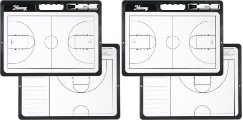 Murray Sporting Goods Whiteboard Premium Basketball Coaches Clipboard | Double-Sided Basketball Whiteboard with Marker (Pack of 2) - size: 17"W x 12.5"H (Pack of 2)
