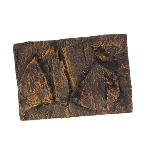 BESPORTBLE Realistic Rock Texture Aquarium Backdrop 3D Scenic Reptile Tank Background Board Qinglong Stone Decoration Easy Install Versatile Habitat Mat