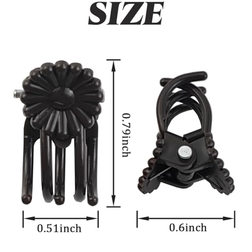 GXXMEI 400PCS Plant Clips, Orchid Clips Plant Orchid Support Clips Flower and Vine Clips for Supporting Stems Vines Grow Upright Dark Brown