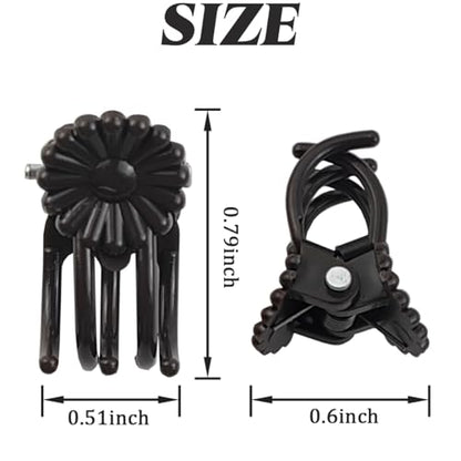 GXXMEI 400PCS Plant Clips, Orchid Clips Plant Orchid Support Clips Flower and Vine Clips for Supporting Stems Vines Grow Upright Dark Brown