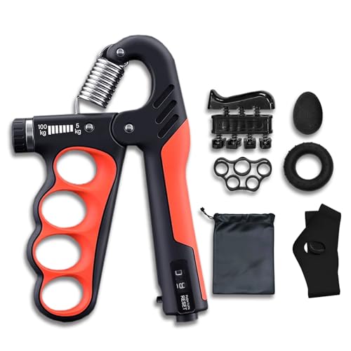 Hand Grip Strengthener, Adjustable 11-220LBS with Counter Forearm Training