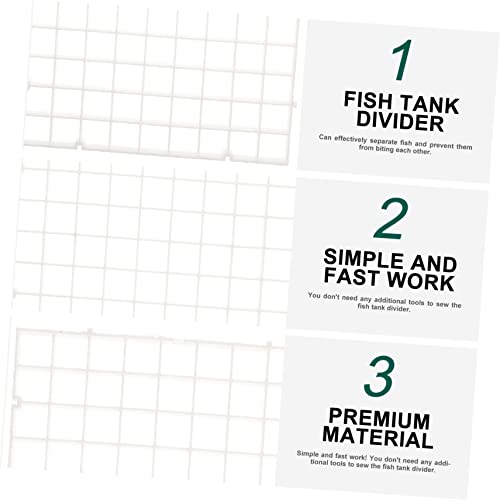 6pcs Aquarium Divider Isolation Board Cups Mesh Divider for Fish Tank for Breeding and Separating Fish and Water Permeable Design