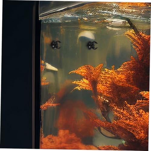 Yardwe 12pcs Aquarium Suction Cups with Clips for Fish Tank Hose Tubes Replacement Holders for Pump and Heater Black Suction Clip Organizers for Air Hose Accessories