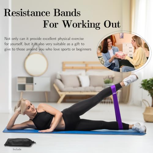 Resistance Bands for Working Out, 5 Levels Elastic Exercise Bands - color: Pink