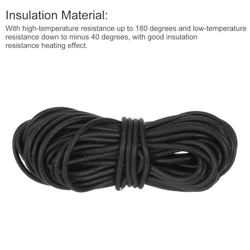 uxcell Silicone Foam Seal Strip, 2.5mm(0.1") Dia 8.5 Meters(27.89 Ft) Long Sponge Rubber Weather Seal Strip Round Rubber Cord Solid for DIY Warehouse, Pads, Foam Tubing, Crafts - Black