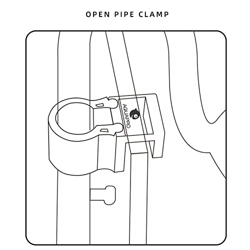 Aquarium Lily-Pipe Fixture for Fix Inflow/Outflow-Tube Clamp Water Pipe Clip Water Exchanger Hose Lily-Pipe Fixture - size: Small