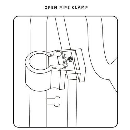 Aquarium Lily-Pipe Fixture for Fix Inflow/Outflow-Tube Clamp Water Pipe Clip Water Exchanger Hose Lily-Pipe Fixture - size: Large