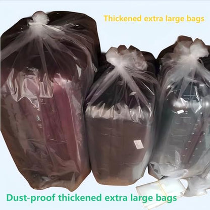 Extra Large Storage Bags, Clear Plastic, Thickened Dust-Proof, 59x71 Inch, for Furniture, Luggage, Industrial Equipment, Commercial Use, 5 Count,Extra large moving bags,150cm x 180 cm