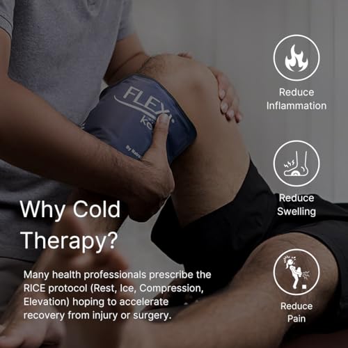 FlexiKold Gel Neck Ice Pack (23" X 8" X 5") - Reusable Cold Pack Compress (Therapy for Pain, Injuries of Neck, Lower Back, Shoulder, wrap Around Knee, Foot, Thigh, Elbow) - A6301-COLD - style: Neck
