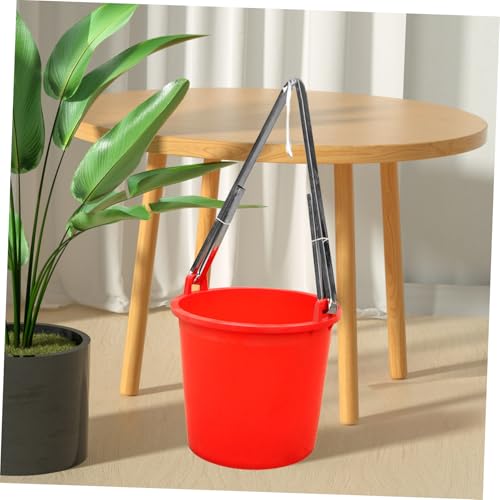 BESPORTBLE Fishing Bucket Organizer Heavy Duty Stainless Steel Clip Bucket Rack for Agricultural Kitchen Pail Shoulder Strap