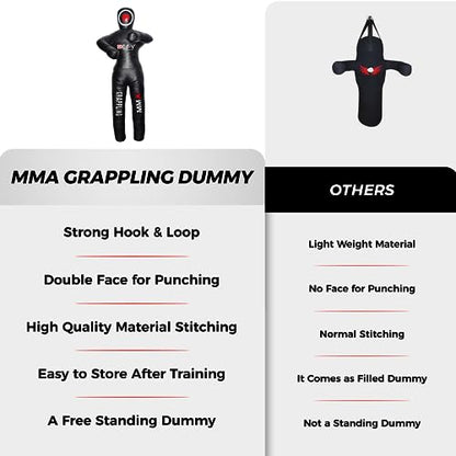 DEFY Vinyl Jiu Jitsu MMA Grappling Dummy Judo Martial Arts Punching Bag Karate - size: 6 Feet