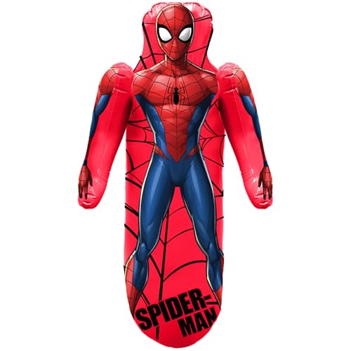 Marvel Spider-Man Shaped Bop Bag - Inflatable Punching Bag, Inflates to 42 Inches