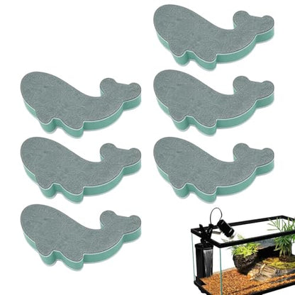 Fish Tank Cleaning Scrubber Set, Double Sided Non Scratch Pad Tools, Aquarium Glass Cleaner Kit, Home Cleaning Use, Kitchen Bathroom Sink Mirror Care, Corner Maintenance Accessory