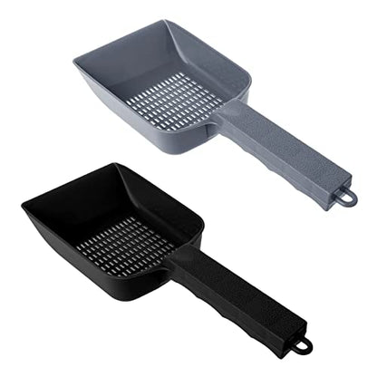 for Litter Scoop Plastic Pet Shovel for Dog Sand Sifter Poop Sieve Cleaning Tool with Hanging Hole Easy to Clean Supplies Pet Supplies Pet Supplies Amphibians Supplies Pet Pet, gray