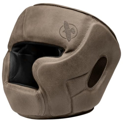 Hayabusa T3 LX Leather Adjustable MMA Headgear - Brown, One Size