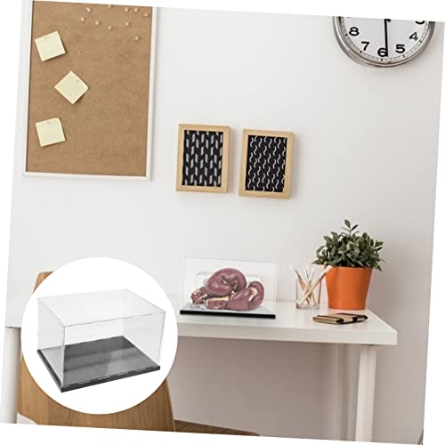 BESPORTBLE Figurine Model Rack Acrylic Storage Box Lids Boxing Gloves Display High-Definition Showcase Box