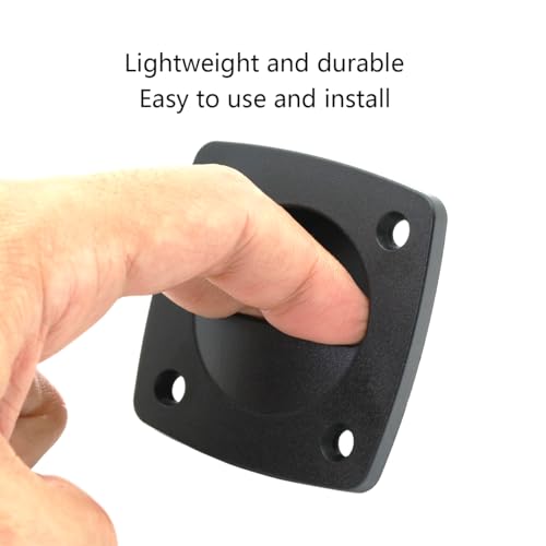 Marine Nylon Flush Pull Hatch Handle,Black Boat Recessed Square Lid Handle,Yacht Cabin Accessories(4 Pcs)