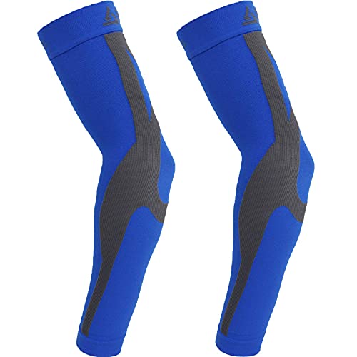 B-Driven Sports Medical Compression Arm Sleeves 20-30 mmHg Athletic Pair - color: Blue, size: XX-Large