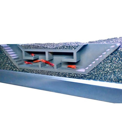 Shrimp Cave Underground Maze Tunnel | Viewing Shrimp Freshwater Hide Tunnel | Aquarium Shrimp Breeding Cave Perfect for Small Shrimp, Cherry Shrimp, Dwarf Shrimp - color: Black