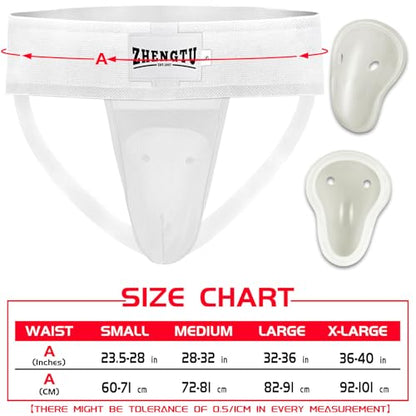 Groin Protector Cup Men, Boys Youth - color: White, size: Medium
