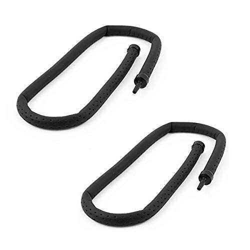 Aquarium Flexible Rubber Wall Air Curtain Bubble Tube for Fish Tank Soft Rubber Tube Hose Oxygen Diffuser Tube 45cm/17.8" Length - size: 45cm, 2pcs