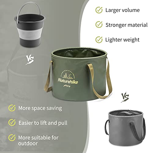 Naturehike Multifunctional Collapsible Water Basin, Folding Tub, Portable Bin, Lightweight Foldable Bucket with Handles for Camping, Dish Washing, Laundry, Fishing, Hiking