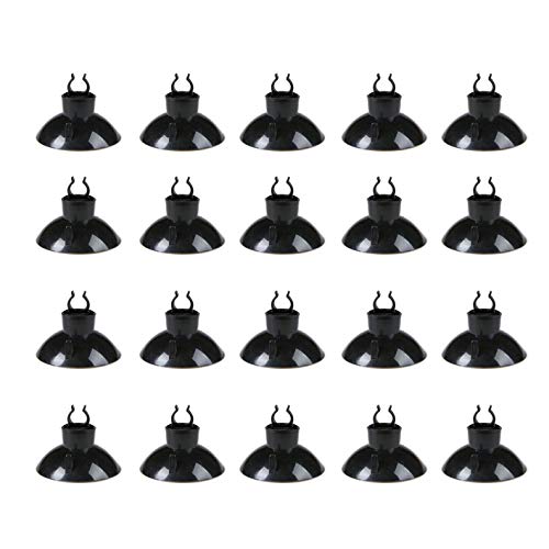 Aquarium 3/16 inch Standard Airline Tubing, Black, 25 Feet | With Suction Cups, For Aquariums, For Terrariums
