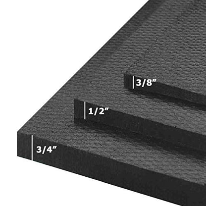 American Floor Mats - Horse/Stable Mats - Heavy Duty Stall Mats - Thick, Durable Rubber Flooring Solid Black 3/4" Thick – 4' x 10' Mat - size: 3/4" Thick – 4' x 10' Mat