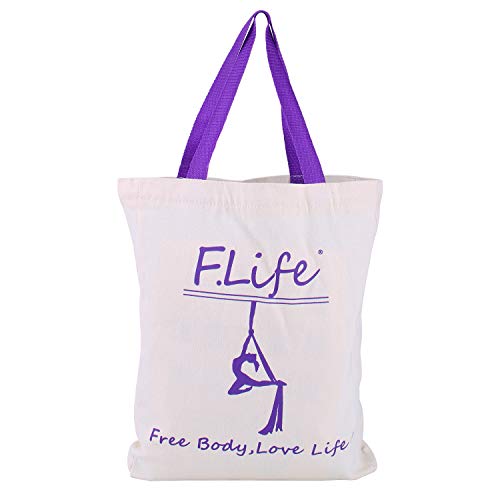 F.Life Aerial Silk Yoga Hammock & Swing for yoga Inversion,Strength training,starter hardware kit - color: purple 2