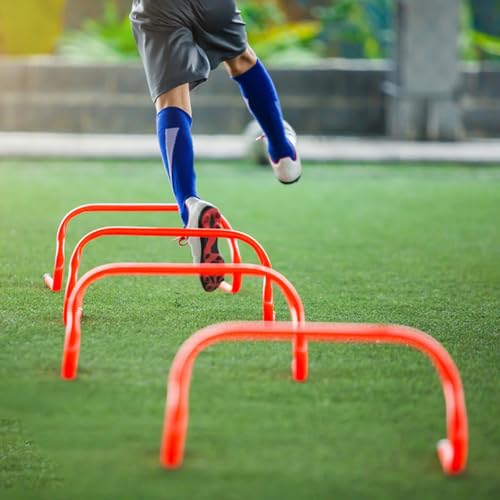 Agility Ladder & Speed Hurdles Soccer Training Equipment Kit Football Training| Footwork Drills | Cones Goalkeeper Practice Equipment for Kids Youth Adult