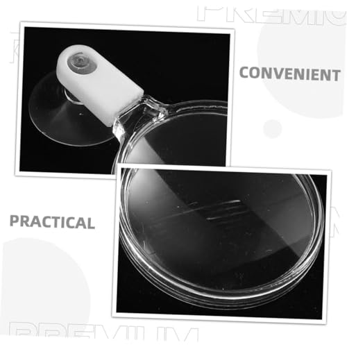 Didiseaon 4pcs Clear Acrylic Magnifier with Cup for Fish Tank Observation Lens for Plants and Animals Easy Installation and Use