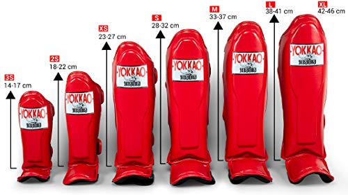 YOKKAO Matrix Muay Thai Kickboxing MMA Shin Guards with Knee Guards Matrix - White - S