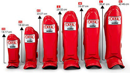 YOKKAO Matrix Muay Thai Kickboxing MMA Shin Guards with Knee Guards Matrix - White - S