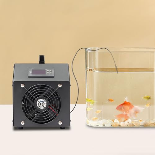 Aquarium Chiller, 60L/15.85Gal Aquarium Cooler, Aquarium Water Chiller with LCD Display, Fish Tank Water Chiller, Hydroponics Cooling System for Water Weeds Axolotl Jellyfish Coral Shrimp - size: 60L/15.85Gallon