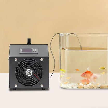 Aquarium Chiller, 60L/15.85Gal Aquarium Cooler, Aquarium Water Chiller with LCD Display, Fish Tank Water Chiller, Hydroponics Cooling System for Water Weeds Axolotl Jellyfish Coral Shrimp - size: 60L/15.85Gallon