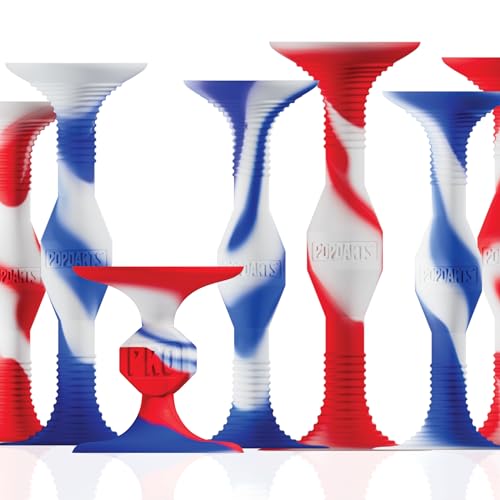 Popdarts USA Themed PRO Pack Game Set, Red White Blue | Wigglenobber Target Marker, Indoor Outdoor, Suction Cup Throwing Game, Competition with a POP - color: Red White and Blue, size: Medium