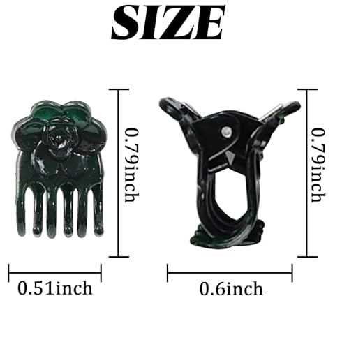 200PCS Garden Plant Orchid Clips Plant Clips Dark Green Plant Orchid Support Clips Garden Orchid Clips for Supporting Stems Vines Stalks Grow Upright