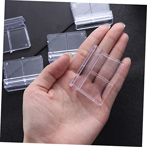 Sosoport 10pcs Acrylic Fish Tank Cover Holder Bracket for Tanks Aquarium Support Rack for Fish and for Secure Coverage