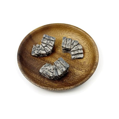 6PCS Curved Stone Step Miniatures, Realistic Resin Winding Path, Water Well Bridge Figurines Embellishments for Fairy Garden, Moss Terrarium, Glass Container, Micro Landscape & DIY Miniature Scenes - color: Curved Stone Step