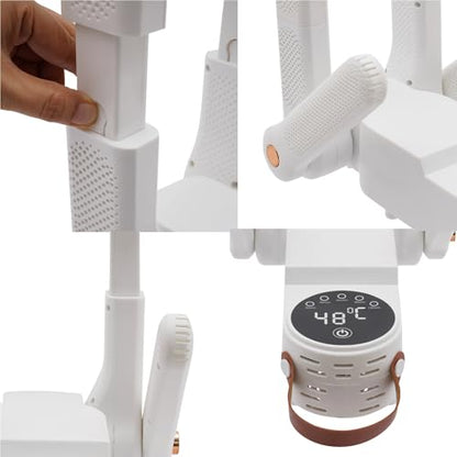 Portable Boot Dryer for Work Boots, Electric Shoe Dryer with Timer, Foldable Shoe Dryers for Sneakers, Ski Boots, Gloves, Boxing Glove Dryer