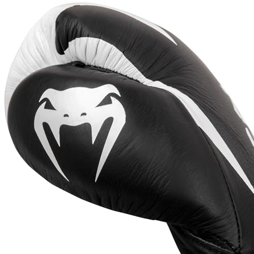 Venum Hammer Pro Boxing Gloves - color: Black/White, size: 12oz, style: Laces