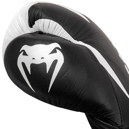 Venum Hammer Pro Boxing Gloves - color: Black/White, size: 12oz, style: Laces