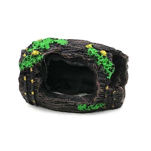 Aquariums BarrelHouse Underwater Decorations Fish Tanks Ornament Shelter Cave Hideaway House for Freshwater Saltwater - size: Small